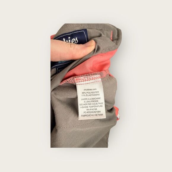 Chubbies Everywear Performance Short The New Englands Vintage Washed Coral 6” Si - Picture 10 of 10